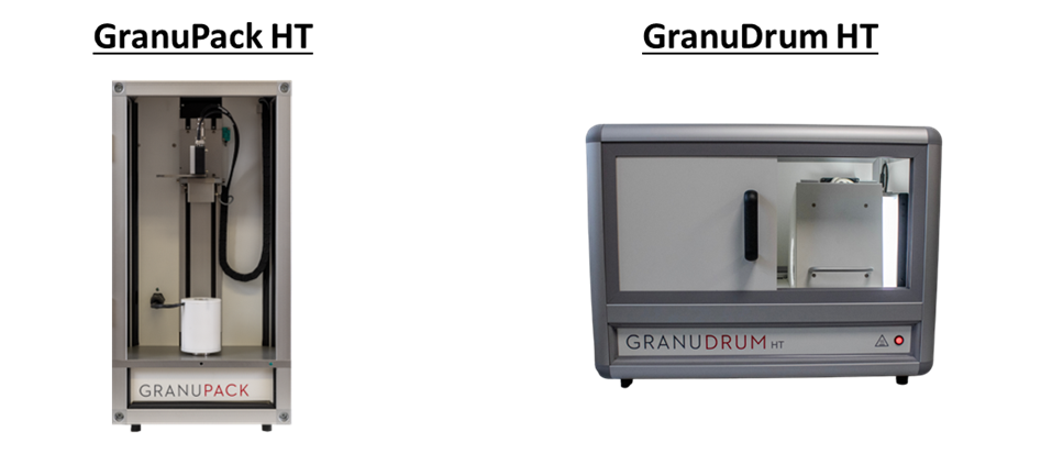 photos of the GranuPack High Temperature and the GranuDrum High Temperature